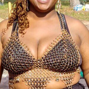Chainmail bra and necklace